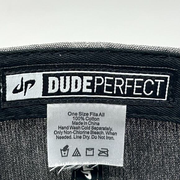 Dude Perfect 2022 Tour Hat Baseball Cap YouTube 6 Panel Snapback Gray - Picture 8 of 9